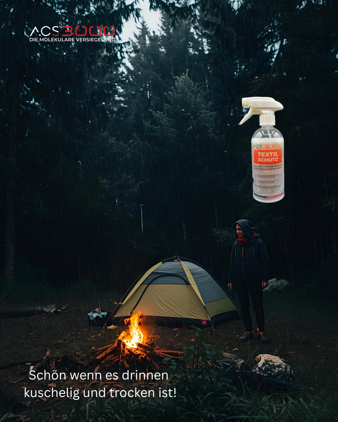 ACS3000 Textil Imprägnierung – Langzeitschutz für Outdoor- und Fahrzeugtextilien