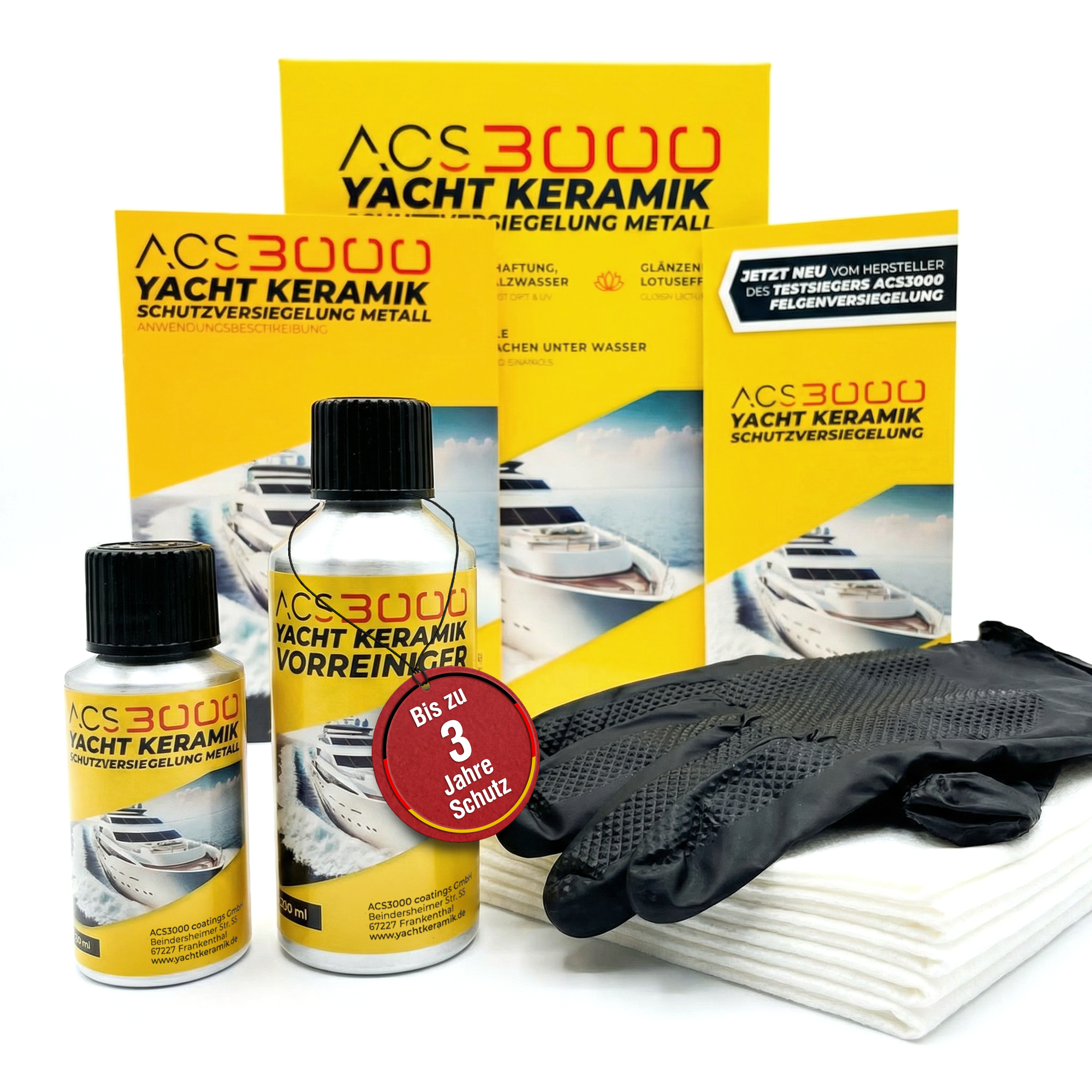 ACS3000 Yacht Keramik Schutzversiegelung Metall