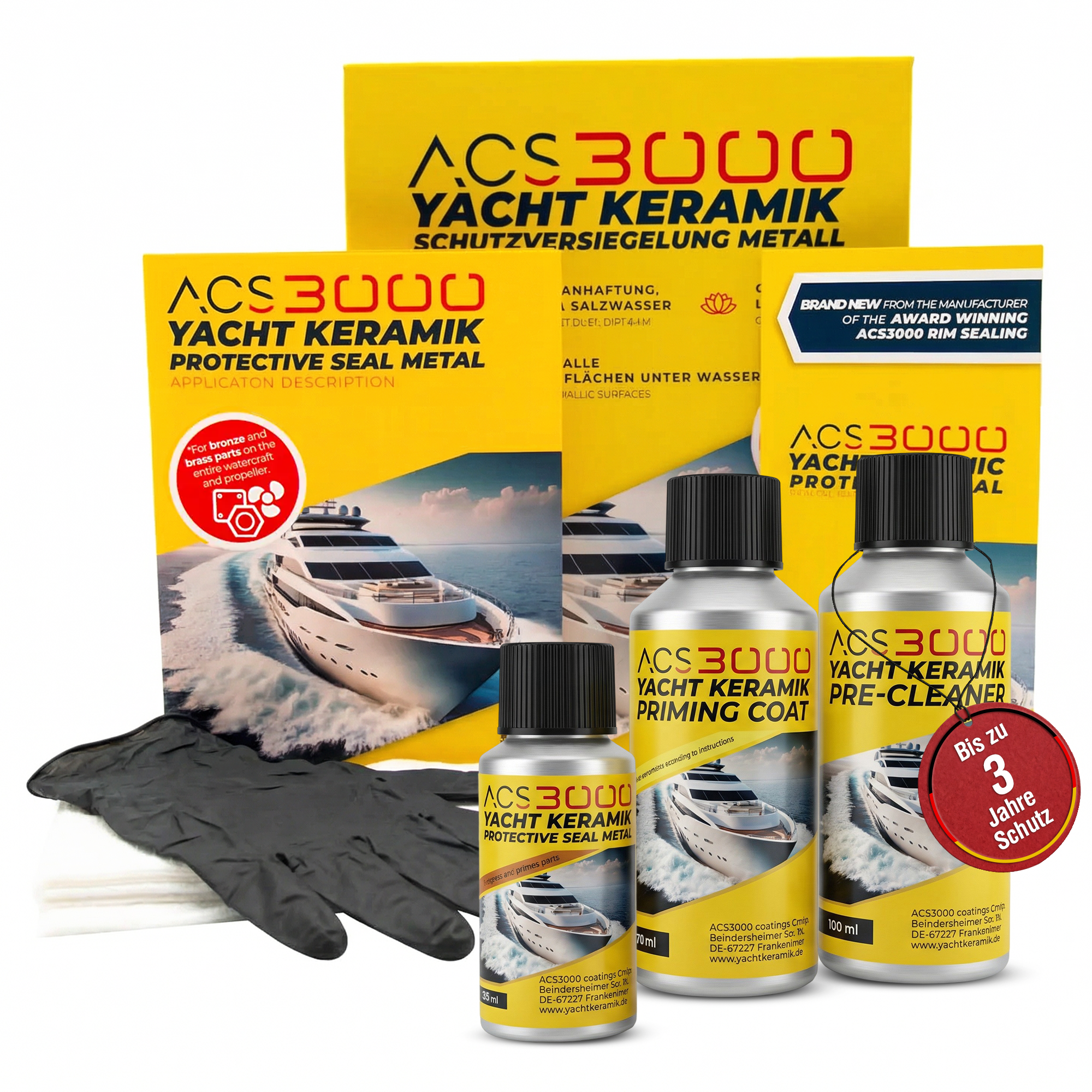 ACS3000 Yacht Keramik Schutzversiegelung Bronze / Messing