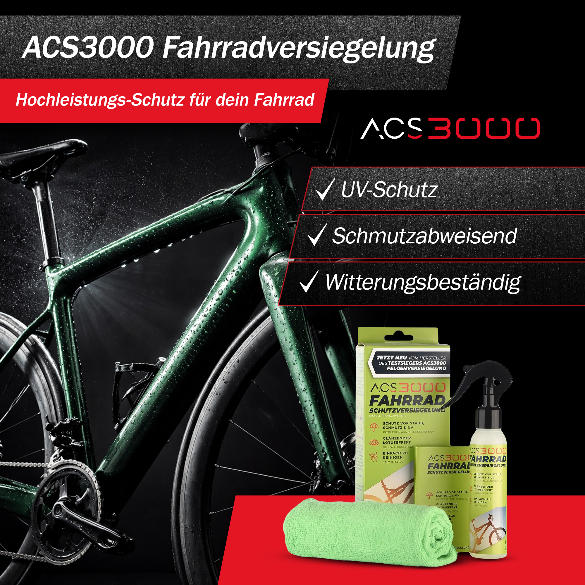 ACS3000 Bicycle Protective Sealant for 3 Bicycles