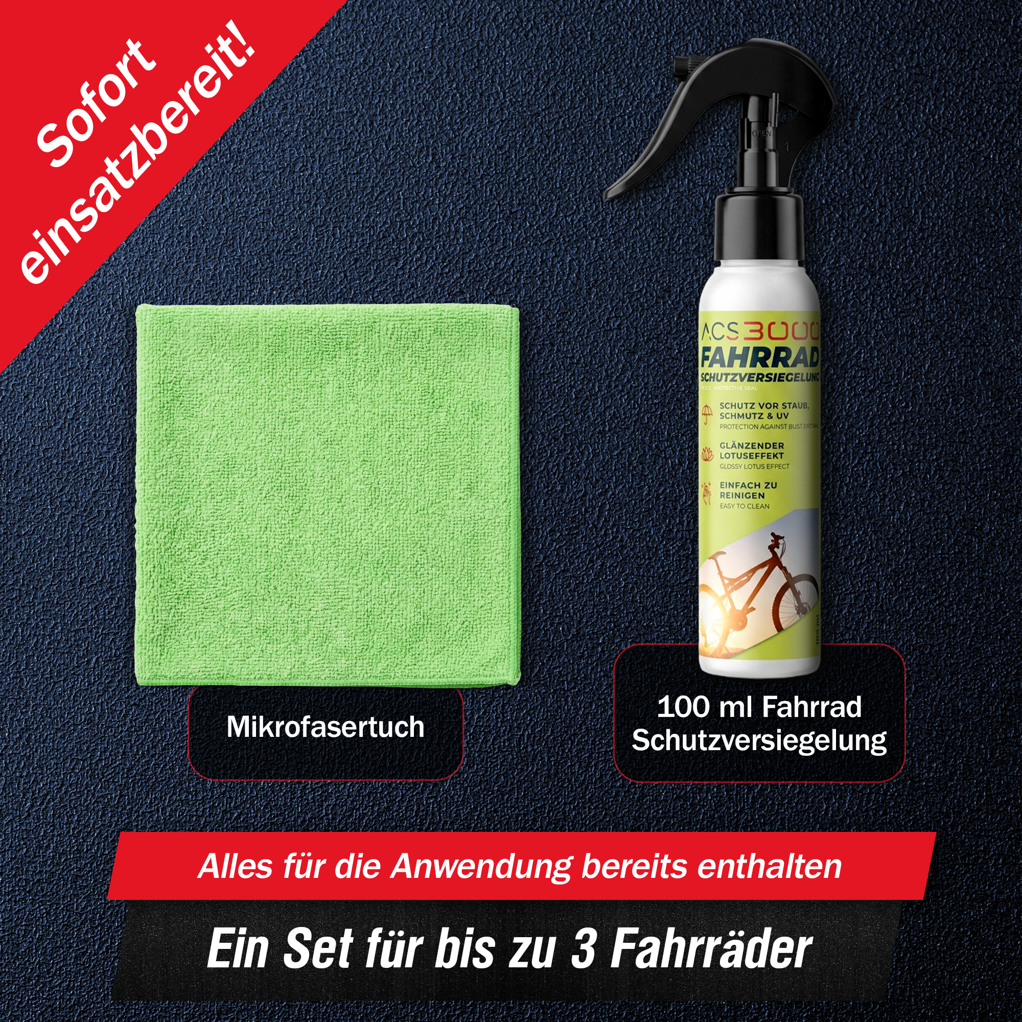 ACS3000 Bicycle Protective Sealant for 3 Bicycles