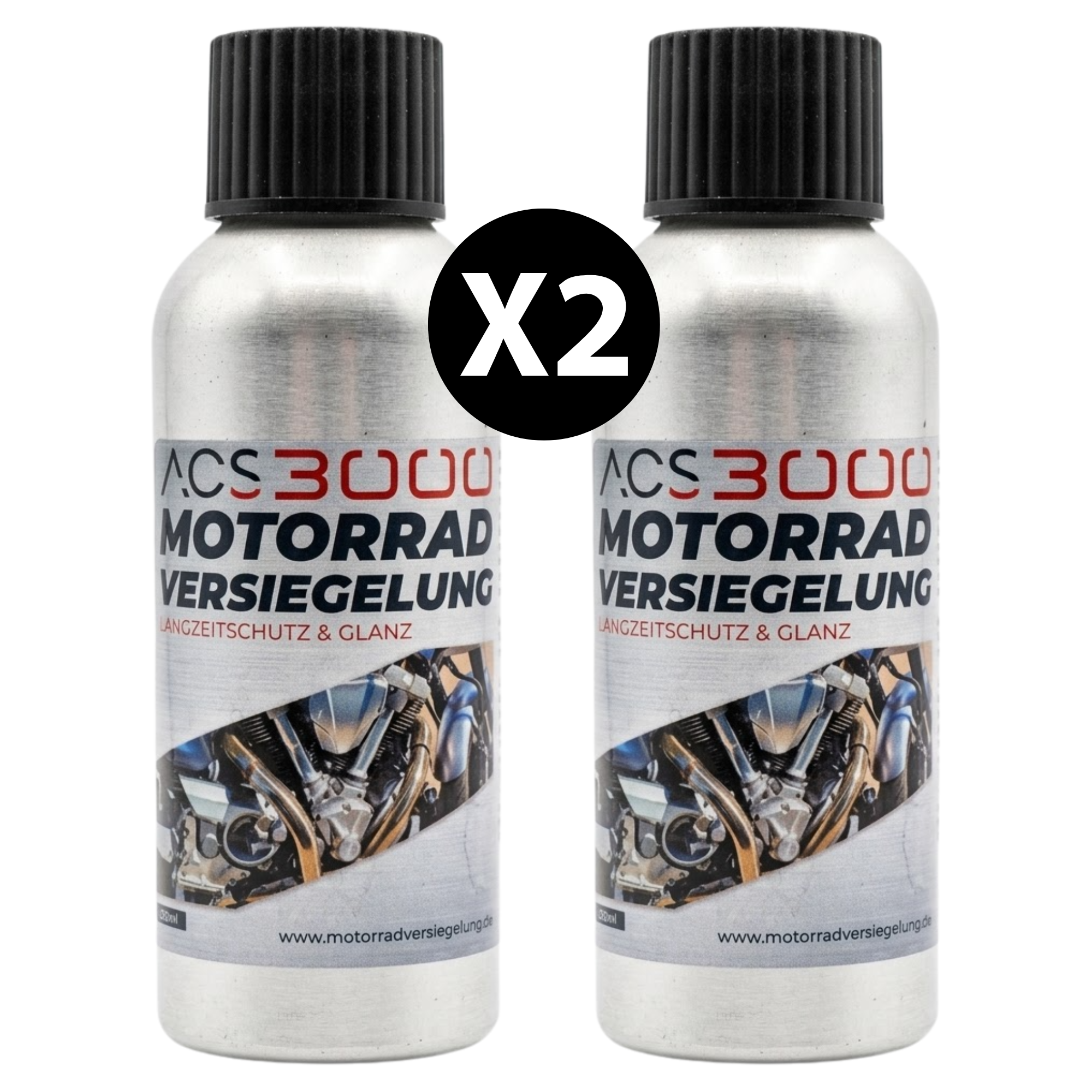 Partner - ACS3000 Motorcycle Protective Sealant 250 ml Aluminum Bottle 2 x 125 ml