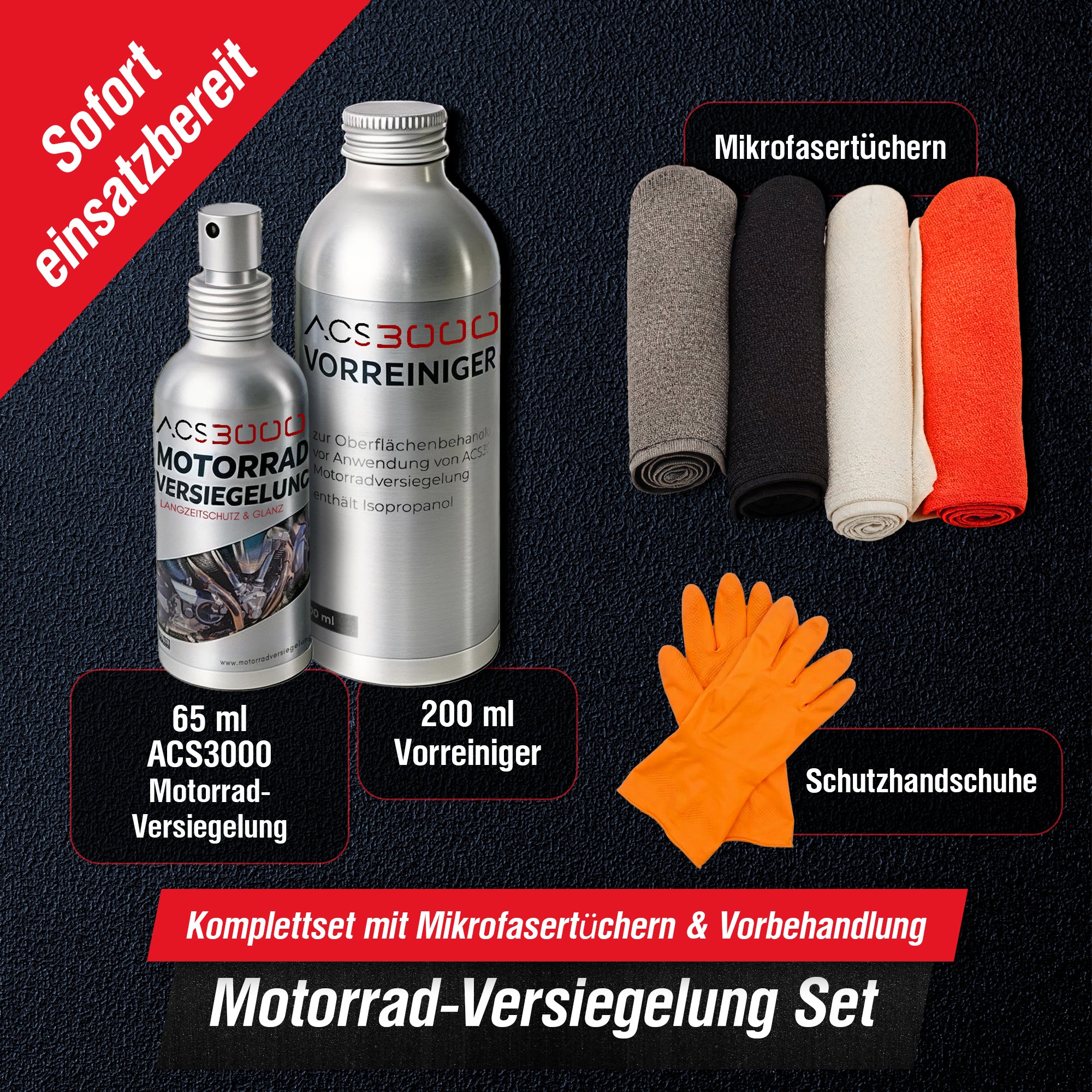 ACS3000 Motorradversiegelung Set