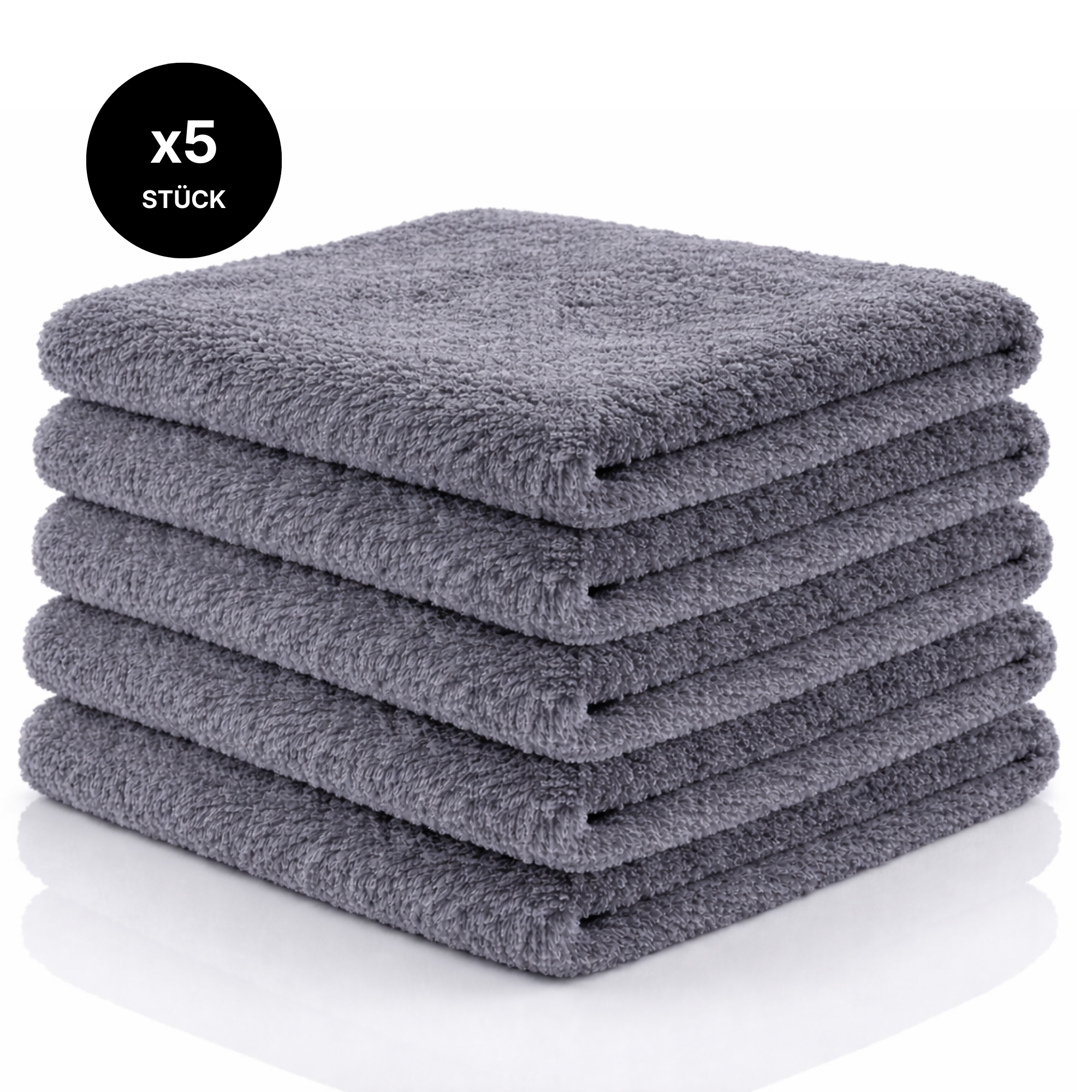 ACS3000 Premium Poliertücher Set – 400 gsm, 40 x 40 cm, (5er Set)